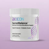 BIOEON SacredBalance product container on a light purple background